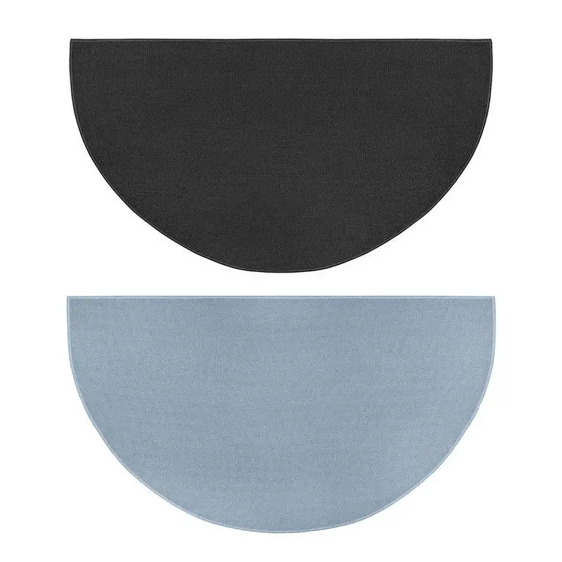 

Fireplace Fireproof Mat Heat Insulation Flame Retardant Semi-circular Foot Pad For Home Practical Fireproof Semicircular