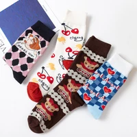 vintage illustration sweet princess stockings lolita chic socks creative tube in the fall and winter cotton socks