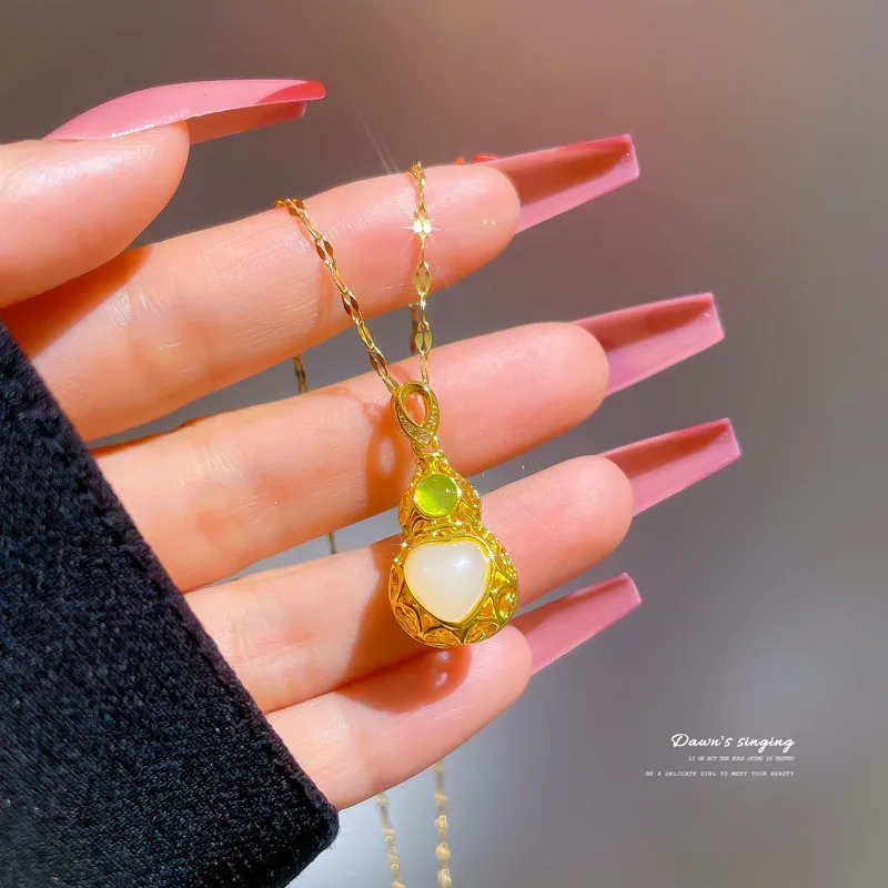 Цепочка Из Нержавеющей Стали 316L с волнистыми волнами женское ожерелье большим