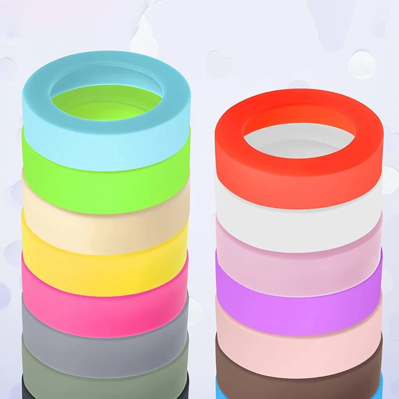 

30 шт., силиконовые термостойкие Нескользящие подставки для кружек, 2,6 дюйма, 15 цветов