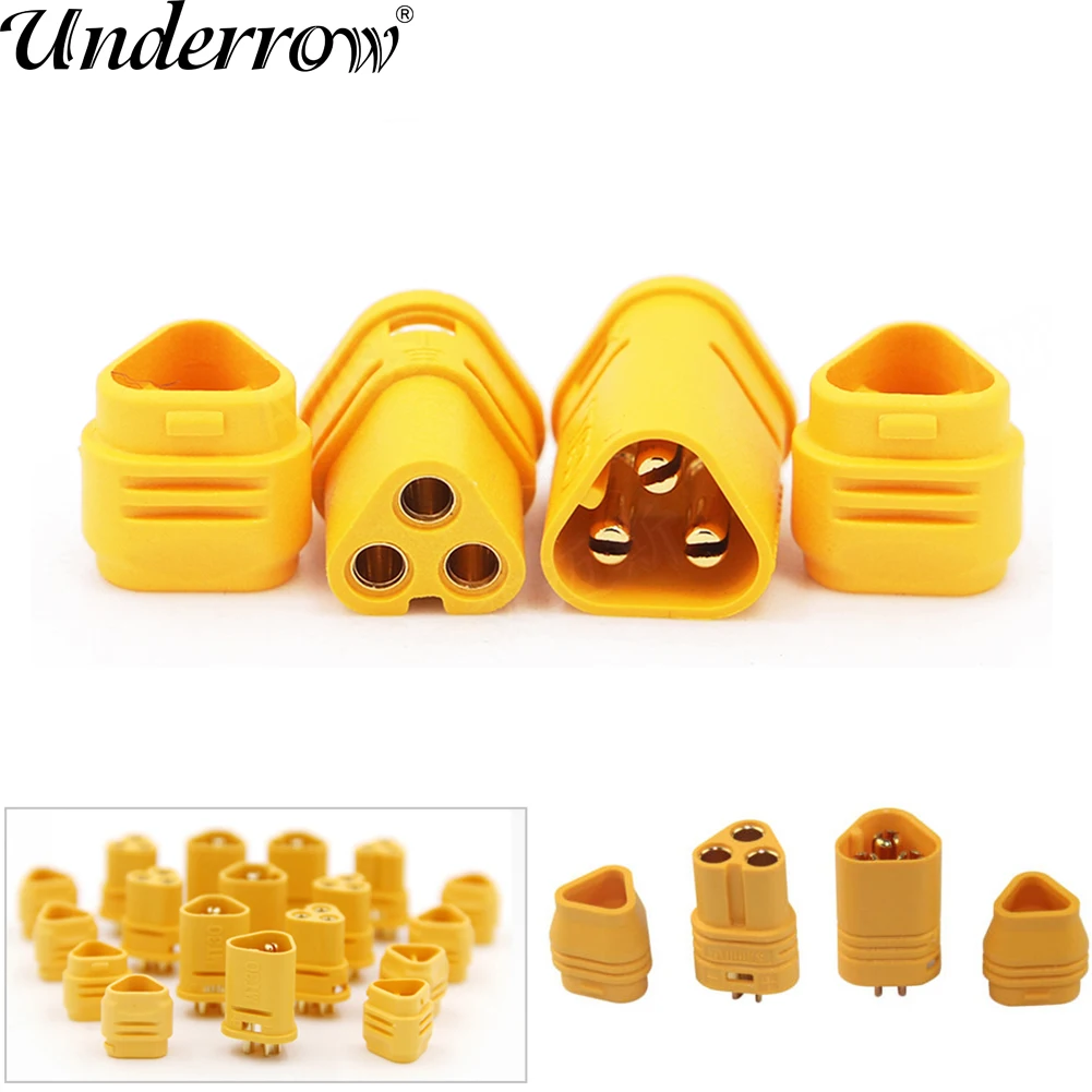 5 пар AMASS MT30 2 мм 3-контактный разъем/разъем двигателя/комплект штекеров для радиоуправляемой батареи Lipo модели квадрокоптера мультикоптера