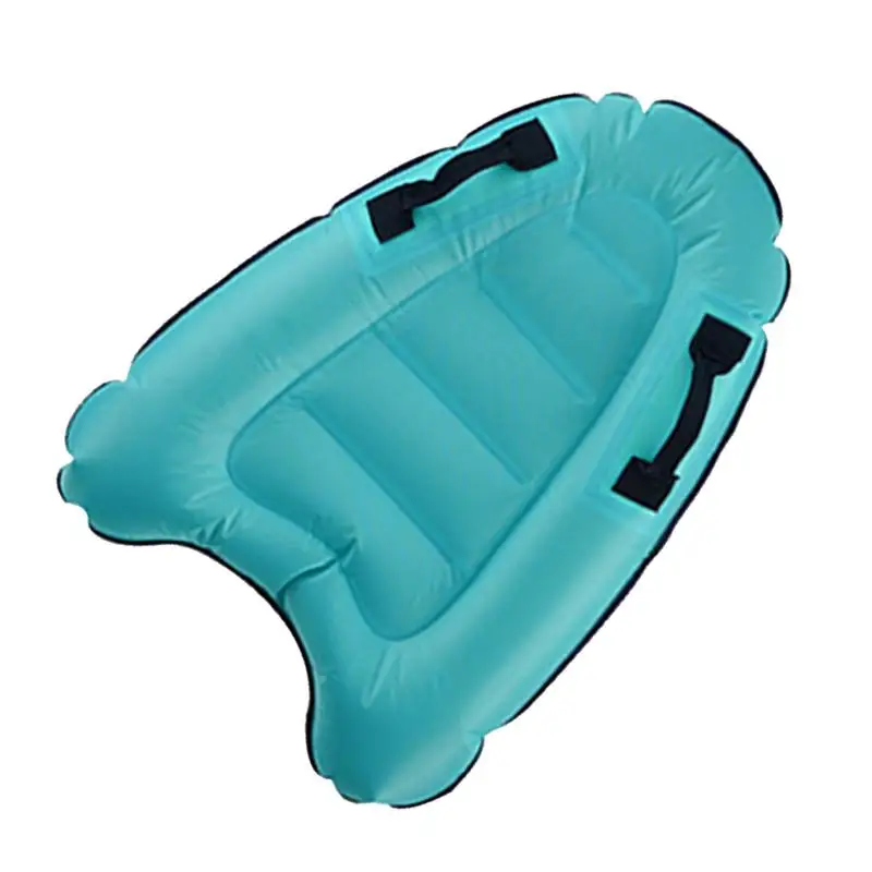 

Kids Inflatable Surfboard Portable Pool Float Mat With Handles Soft Mini Surfboards Outdoor Swimming Pool Beach Floating Mat Pad