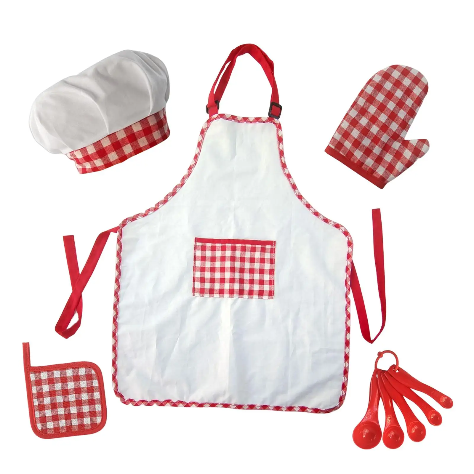 

5 Pieces child cooking and Baking Set Gloves pad Playset for Toddler