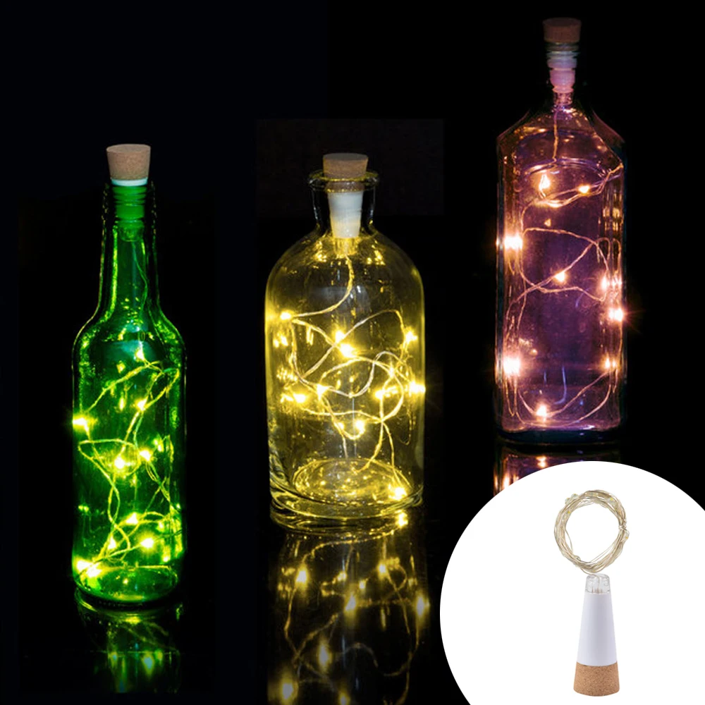 

USB Charging Wine Bottle Lights Portable LED String Lights DIY Festive Waterproof Lights Fairy Lights Christmas Wedding Decor