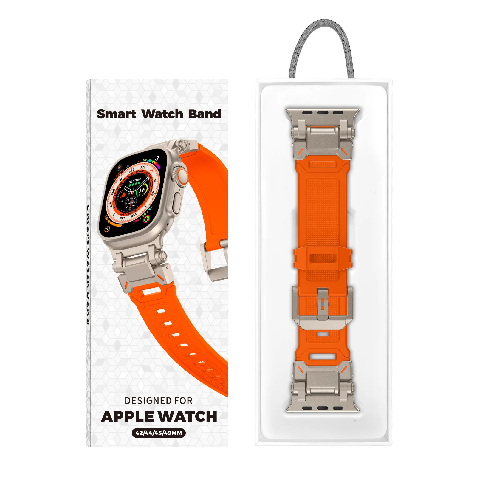 Фото Роскошный браслет Single Tour Band для Apple Watch Ultra 3 49 мм, ремешок 44 мм, 45 мм, 46 мм, мужской спортивный ремешок Iwatch Series 11 10 9 8 7 Se №3