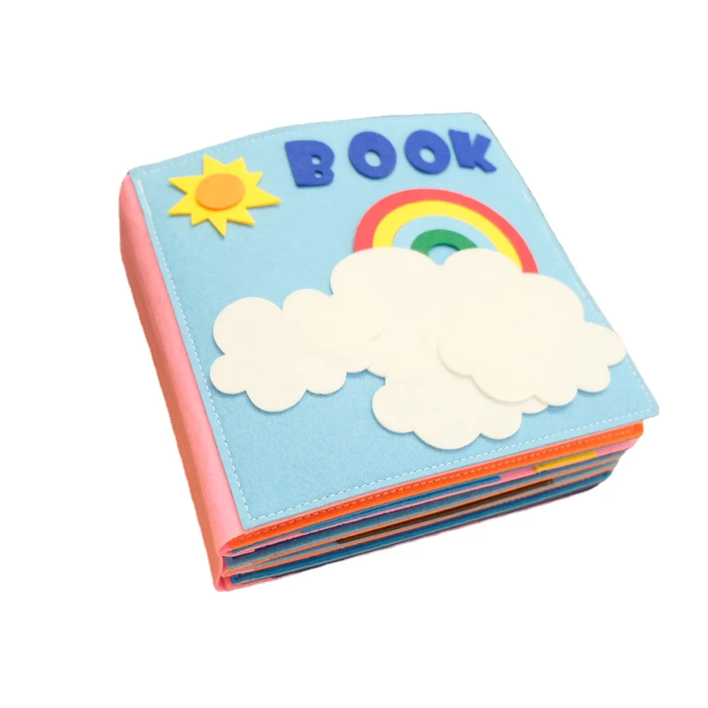 

Cloth Book Baby Toys Montessori Busy Book Early Learning Toy Basic Life Skill Teaching Interactive Knowledge Reading Books