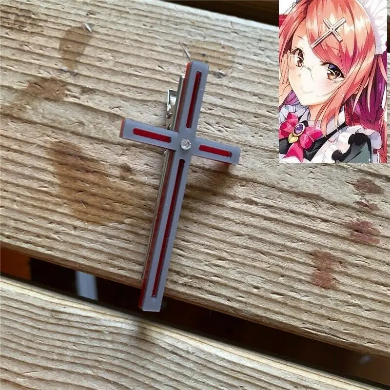 

Anime Hatena Illusion Emma Sakurai Hair Pin Cross Hair Decoration Cosplay Prop