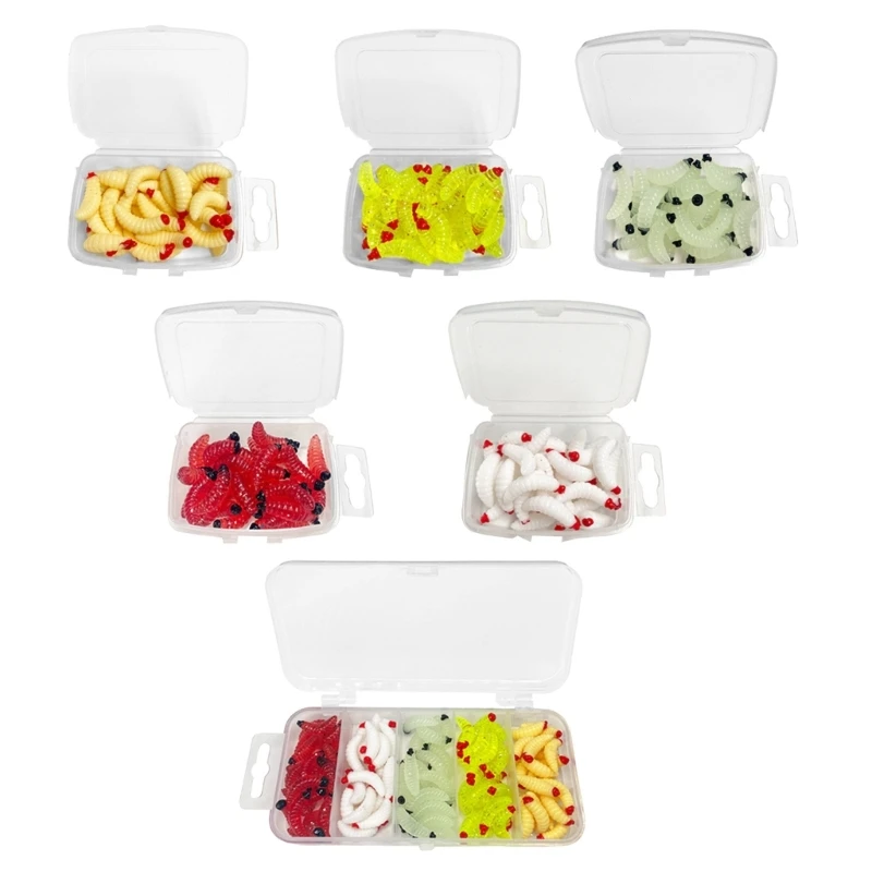 Искусственные приманки воблеры на джиг мягкие пластиковые личинки черви