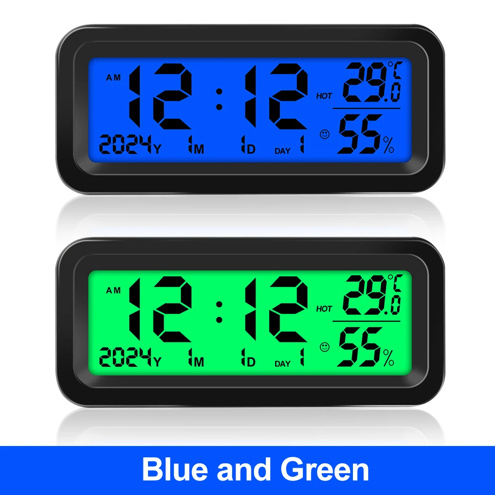 

Цифровые Автомобильные Часы С Датчиком Температуры И Влажности На Солнечной Энергии, Крепление На Приборной Панели