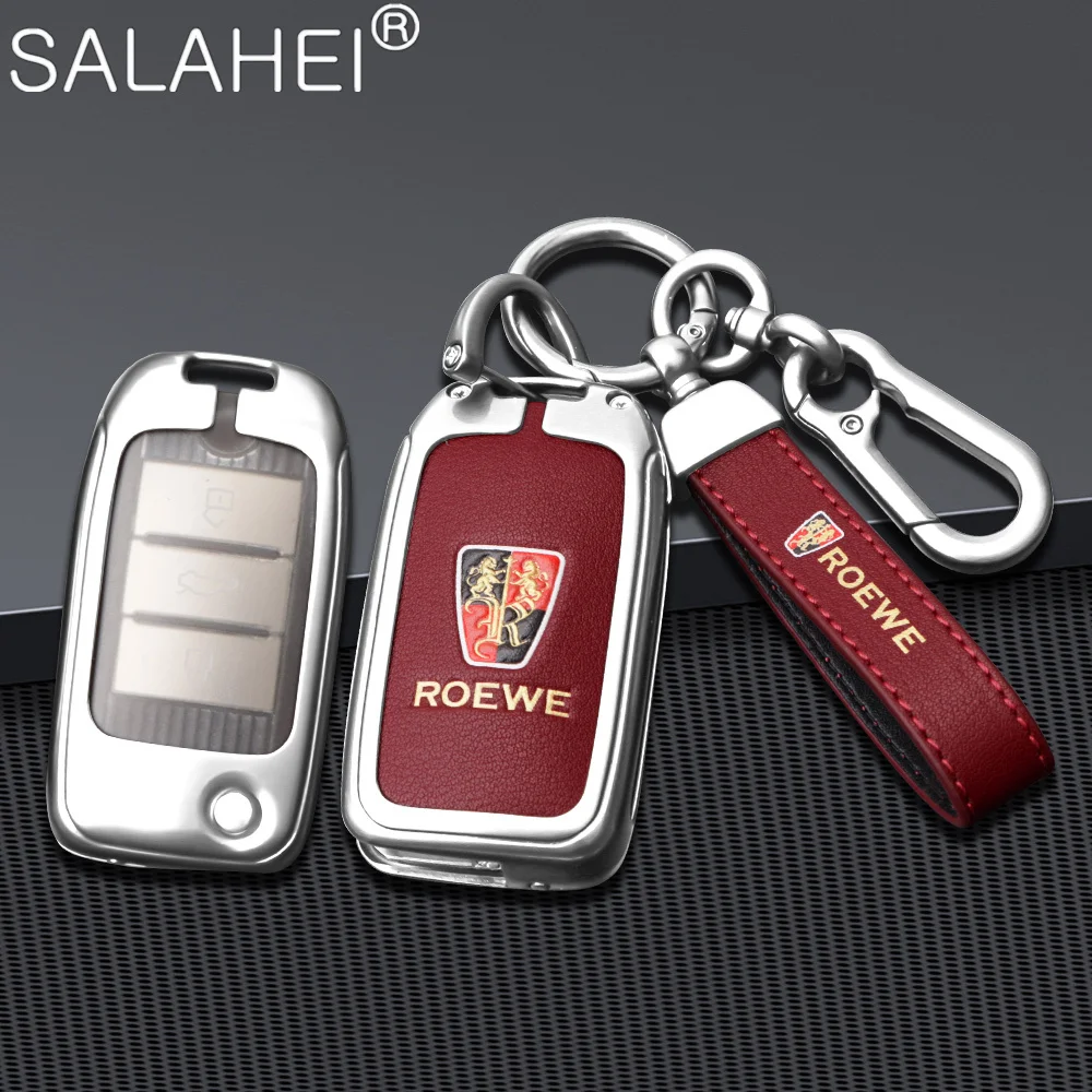 

Car Flip Remote Key Fob Case Cover Protect Shell For Roewe RX5 I5 I6 MAX RX8 RX3 ERX5 2017 2018 2019 2020 Keychain Accessories