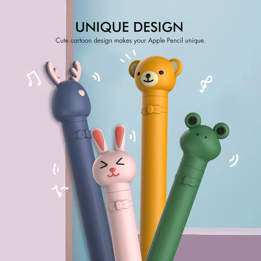 Чехол-держатель для Apple Pencil 1-го 2-го поколения карандаш-зажим iPad силиконовый