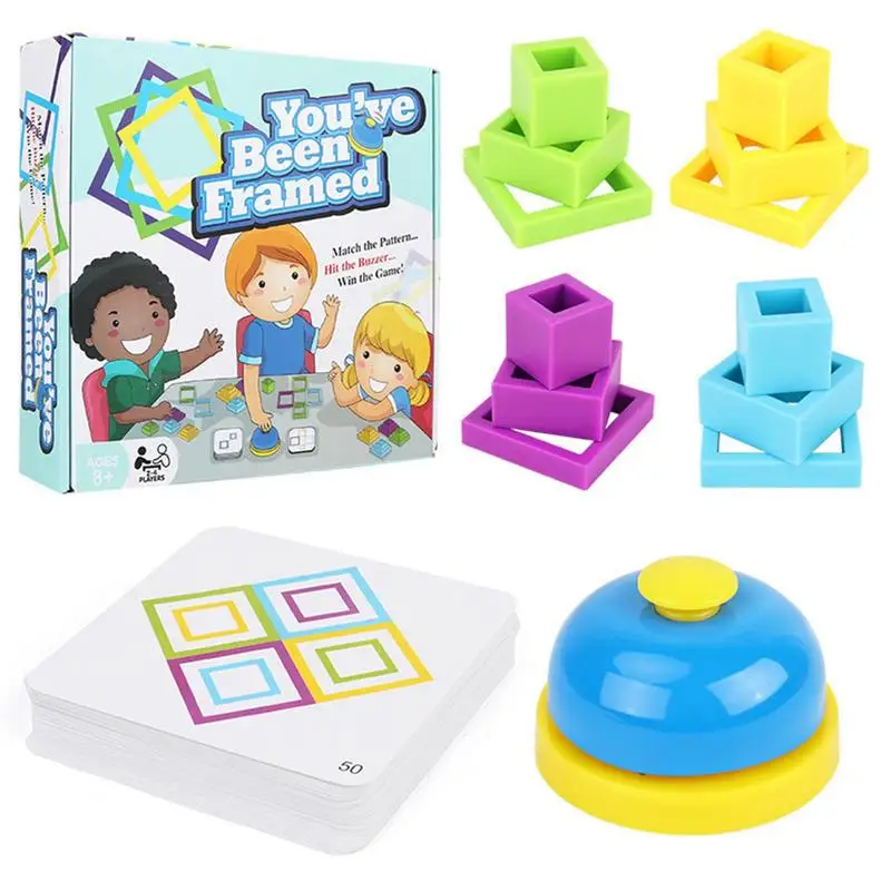 

Cube Building Blocks Puzzle Building Cubes Game Family Board Games Geometric Shape Quick Matching Board Game With Shape Puzzles