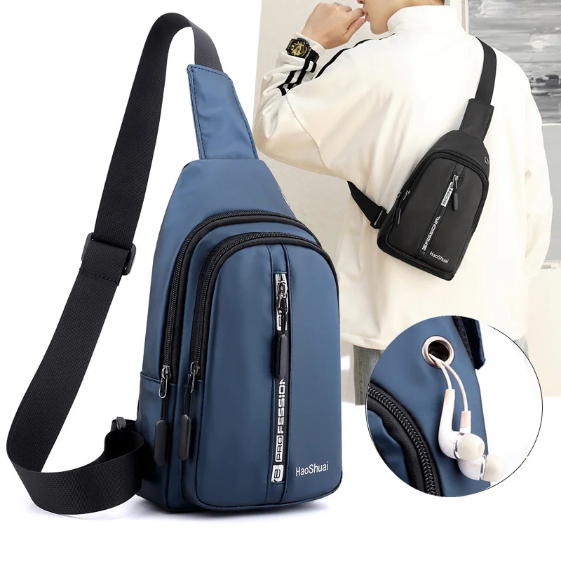 

New Nylon Backpack Rucksack Knapsack Chest Pack Bags for Men Waterproof Travel Military Male Handbag Sling Messenger Daypack Bag