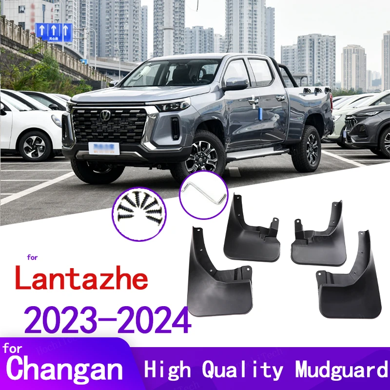 

Black Mud Flaps For Changan Hunter Plus Lantazhe Pickup 2023 2024 Mudflaps Splash Guards Mud Flap Front Rear Mudguards Fender