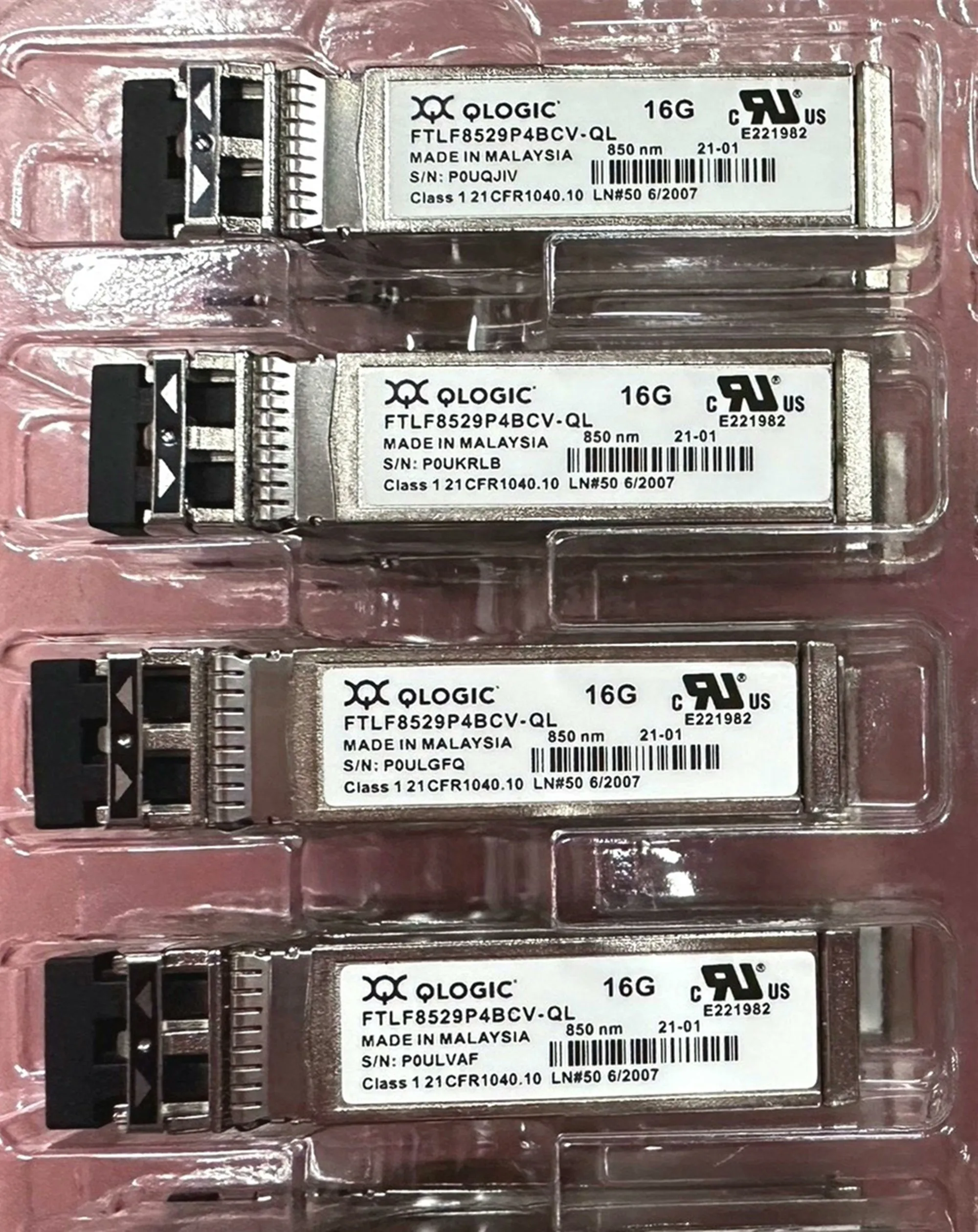 Фото 1 шт. FTLF8529P4BCV-QL Qlogic Fibre Channel SFP 16G 16 ГБ 850 нм Qle2670 Qle2672 Qle2690 Qle2692 FC двухпортовый модуль HBA SFP+ №2