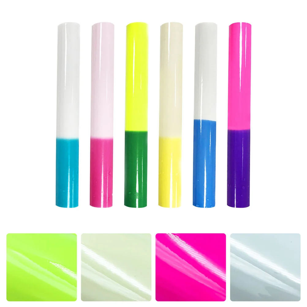 

6 Pcs Cold Sensitive Vinyl Self Adhesive Vinyl Sheets Yellow Mug Color Chaning Adhesive Vinyl Summer Decals Cups Green Cups