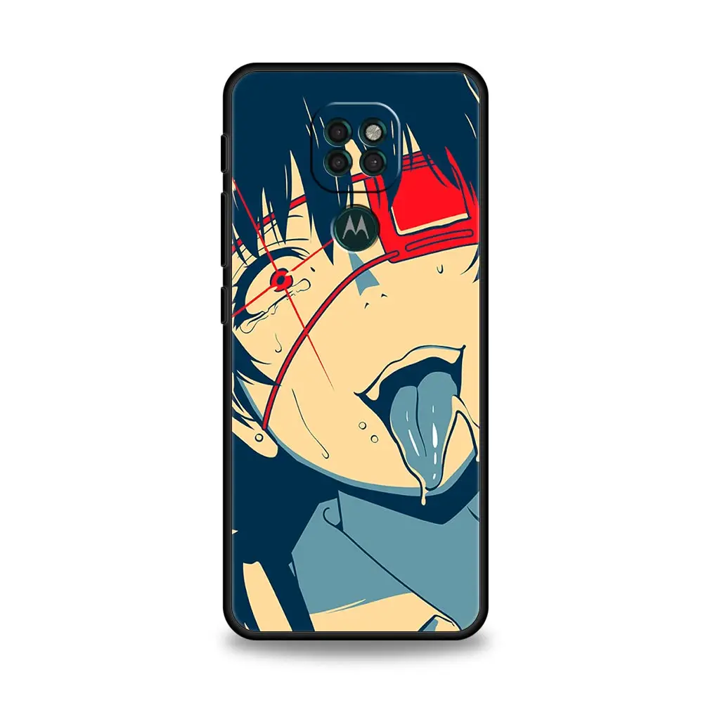 ahegao manga girl phone case for motolora moto g50 g60 g30 g9 play g8 power lite g stylus edge 20 lite one fusion e6s cover free global shipping