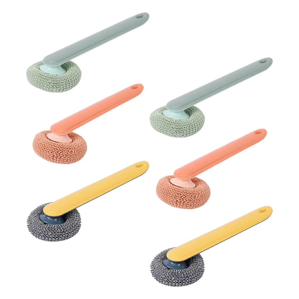 

Brush Kitchen Pot Scrubber Cleaning Dish Scrub Sink Pan Brushessteel Sponges Washing Scouring Pad Rust Cleaner Scrubbersbathroom