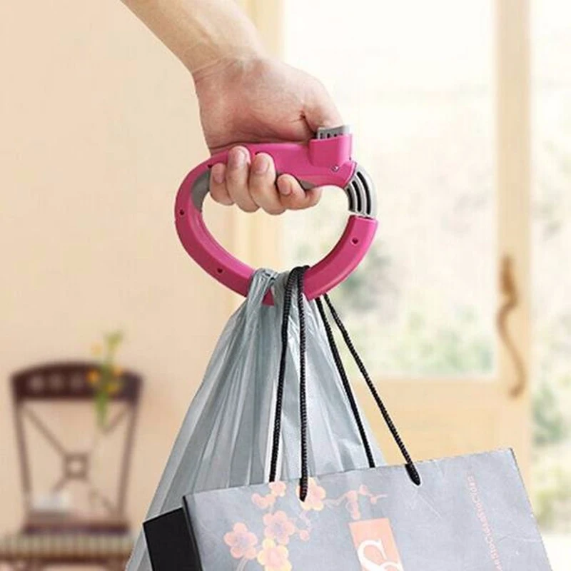 

1Pcs Convenient Trip Grip Shopping Grocery Bag Grips Holder Handle Carrier Tool D Shape For Shopping Lock Labor Save Power Tools