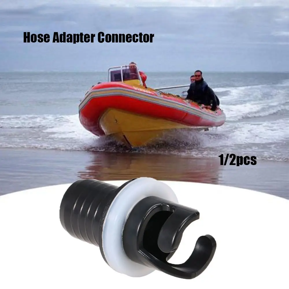 

1/2Pcs Inflatable Boat Kayak Air Valve Adapter Inflation Air Foot Pump Hose Adapter Boat Kayak Air Valve Adapter Valve Connector