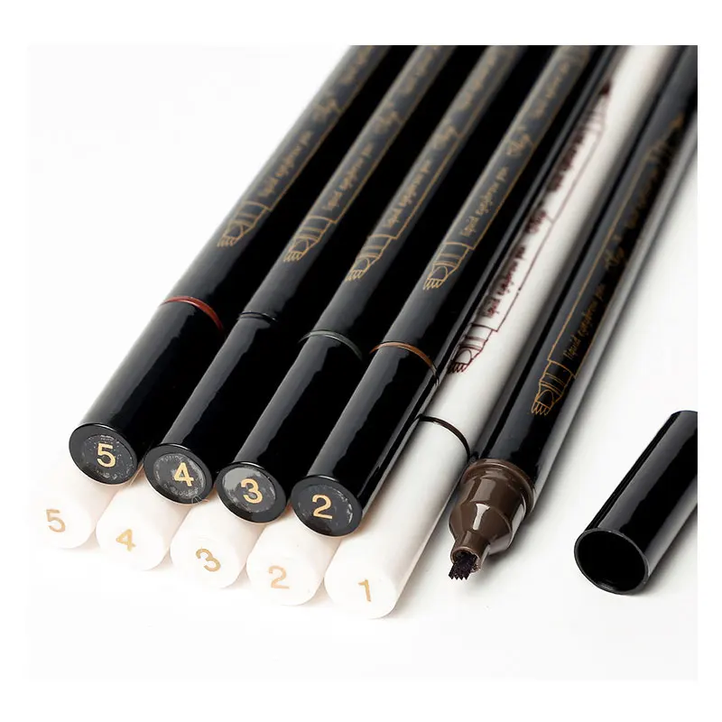 

Профессиональная 2 в 1 Черная Подводка для глаз карандаш для бровей водостойкий стойкий макияж жидкая подводка для глаз карандаш быстросохн...