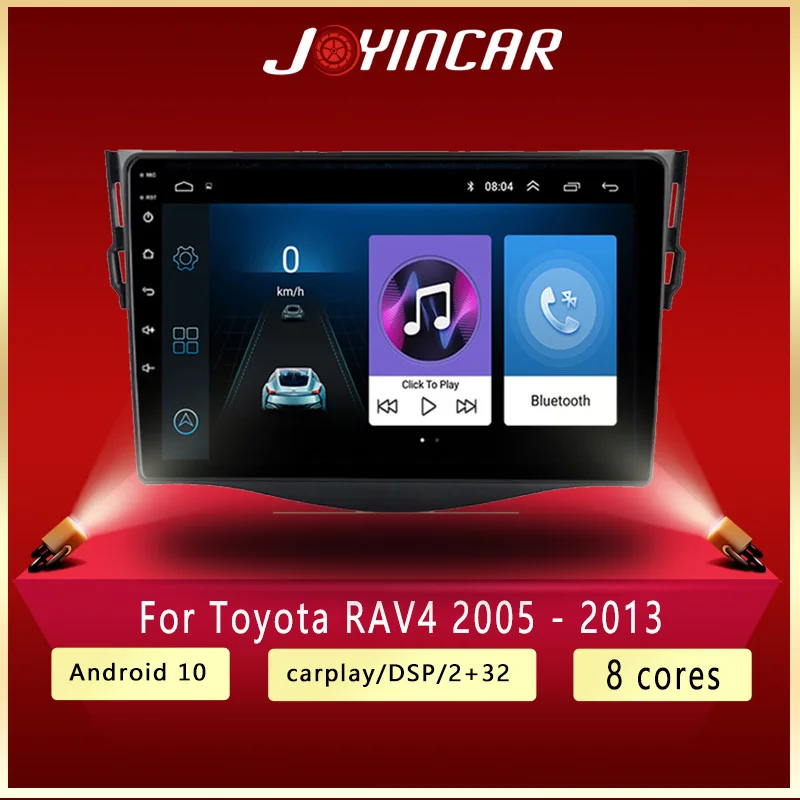 

Автомагнитола на Android 10 для Toyota RAV4 Rav 4 2005-2013 мультимедийный видеоплеер навигатор GPS Стерео RDS DVD головное устройство carplay DSP