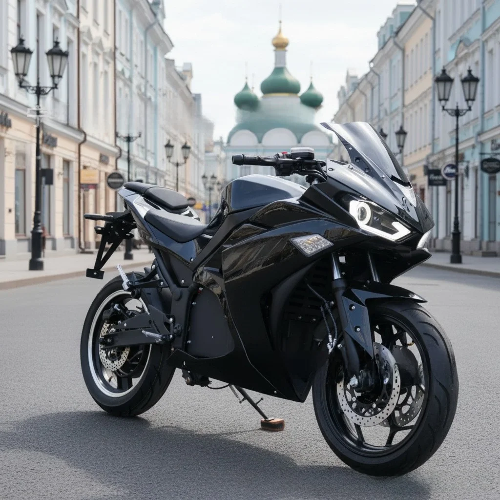 Фото Электромотоцикл SXLLHigh Speed R3 8000W, 72В, с центральным приводом, гоночный спортивный электробайк, внедорожный уличный электромотоцикл для взрослых. №3