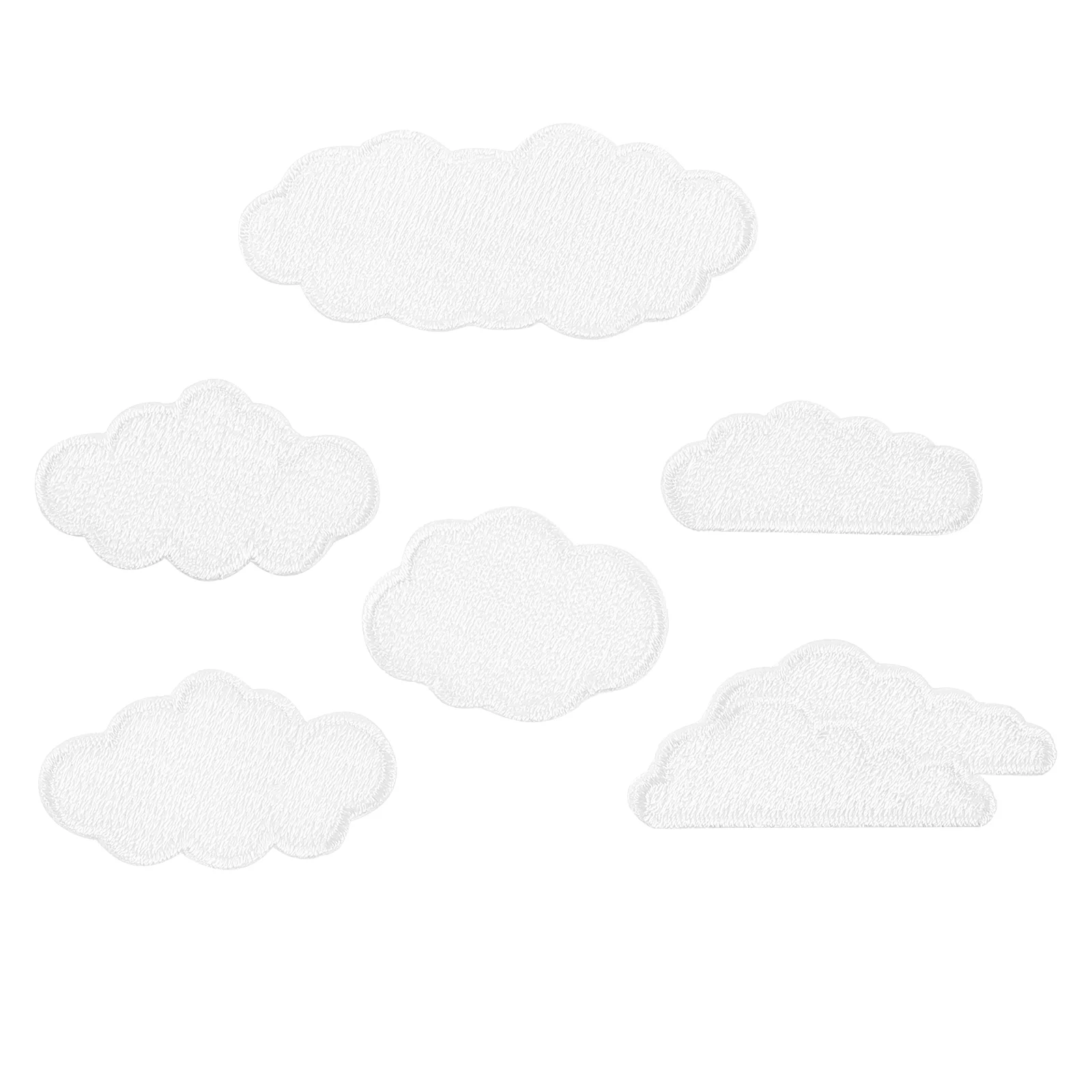 

On Iron Appliques Clothes Cloud Badge Transfer Pants Repairing Jeans Sewing Clothing Embroidery Heat Ironing Decals Sew Shirt T