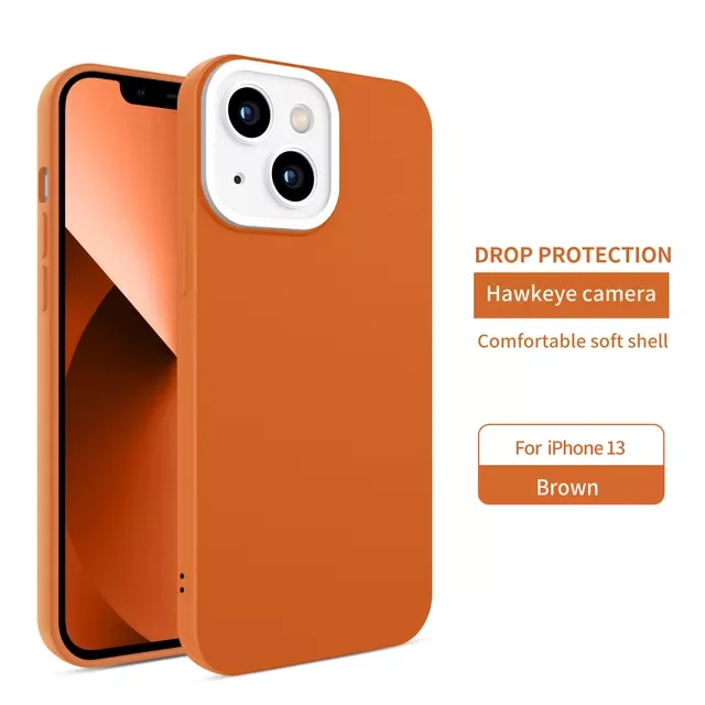 

Straight Edge Phone Case on For iPhone 13 12 Mini 11 Pro XS MAX X XR 7 8 Plus SE 2020 12Pro Candy Color Soft TPU Cover