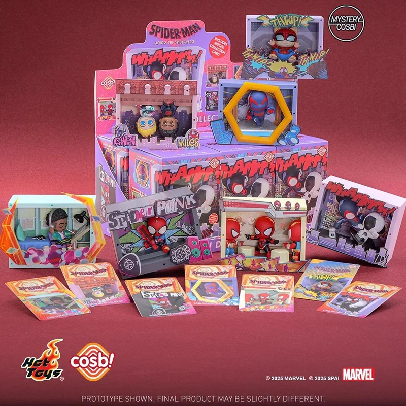 New Original Hottoys Spider Man Blind Box  Across The Spider Verse Cosbi Scene Mystery Box Spider Punk Anime Figures Gift (art.: 3920d11ce0efe) - 3920d11ce0efe