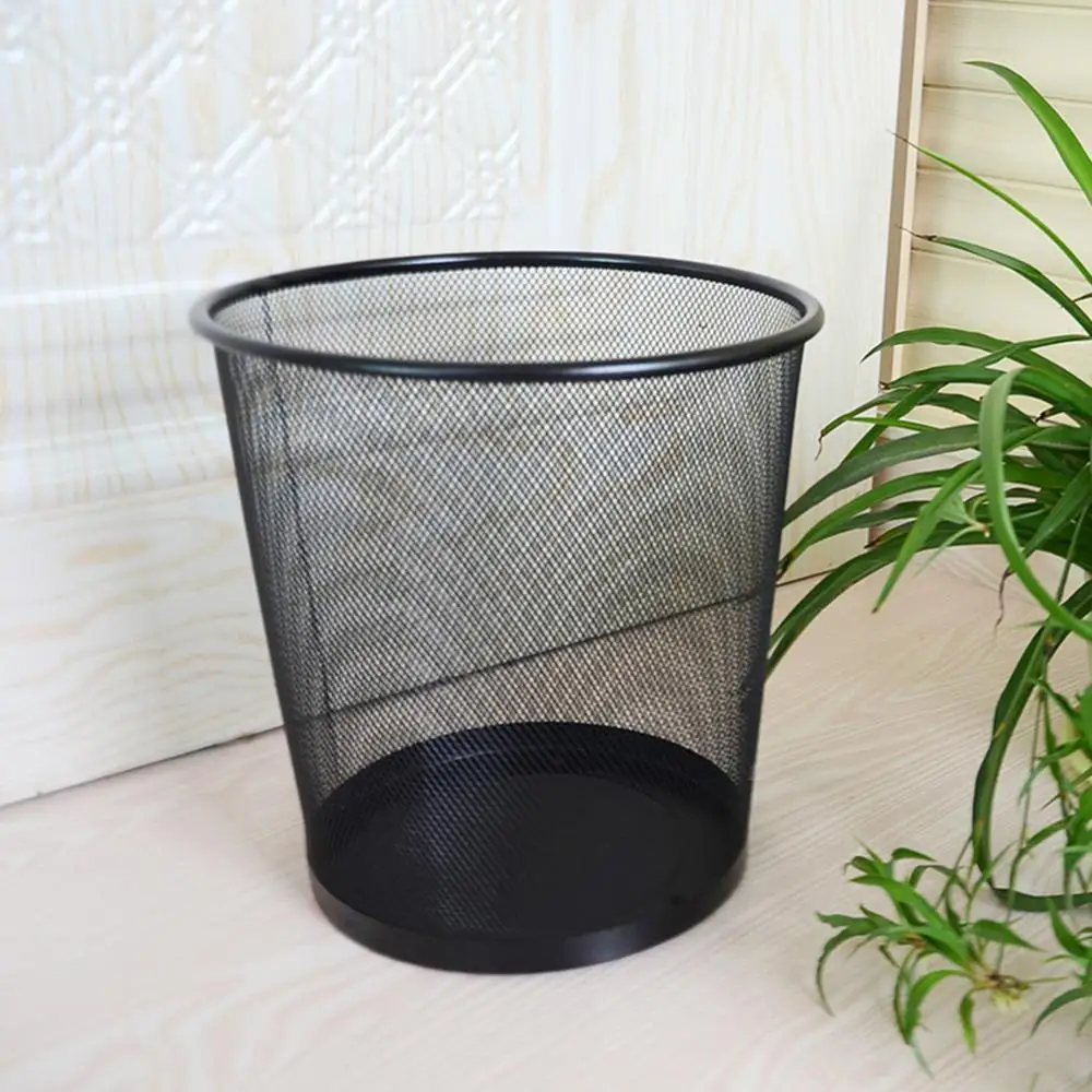 

Dropshipping!!Mesh Trash Bin Paper Basket Kitchen Bedroom Office Rubbish Waste Holder Can