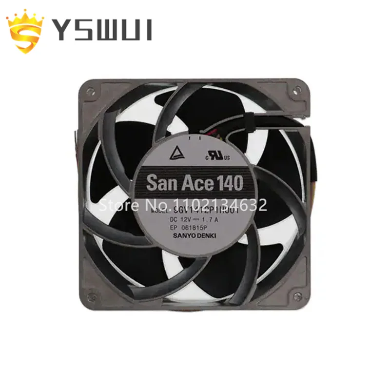 

9GV1412P1H001 оригинальный осевой вентилятор постоянного тока 140x140x38 мм PWM