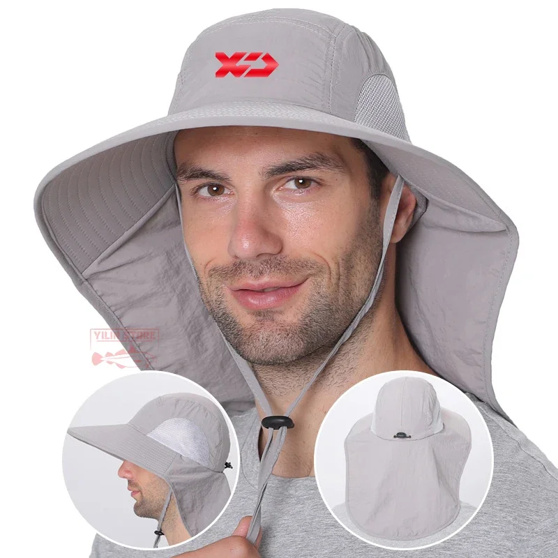 2024 мужская летняя рыбацкая шляпа новая уличная регулируемая дышащая от солнца с