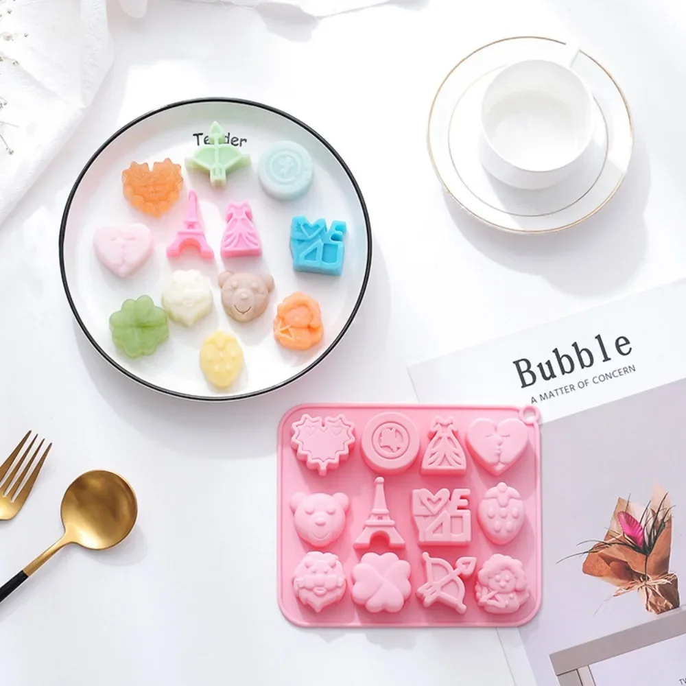 Романтическое сердце шоколадная силиконовая форма плюшевый мишка для печенья