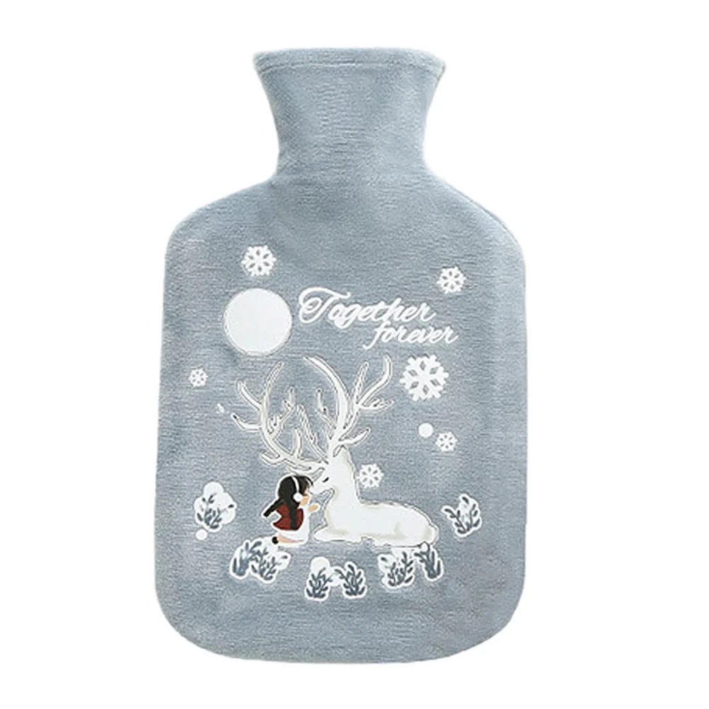 

Water Hot Bag Bottle Hand Warmerwith Rubber Small Cover Bottle​​​​​​​ Winter Warm Silicone Heat