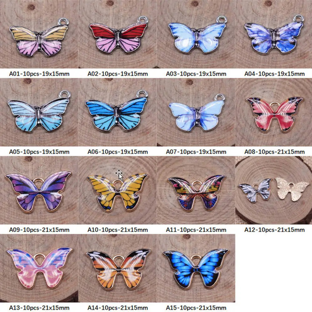 

New Arrival Dripping Butterfly Charms For Jewelry Making Gifts For Women
