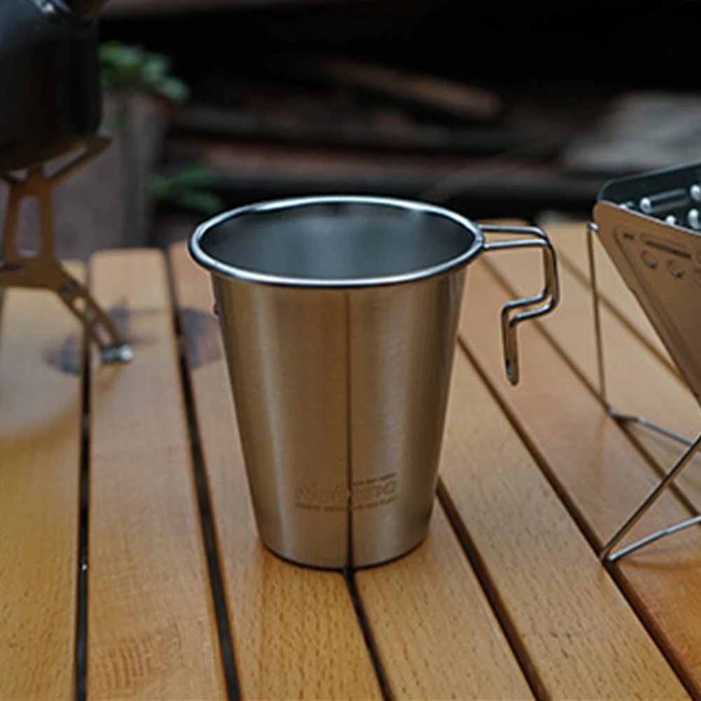 

Cup Tea Mug Coffee High Quality Hiking Outdoor Silver Snow Cup Tea Mug 1PCS 300ML 300ml 304 Stainless Steel 80g