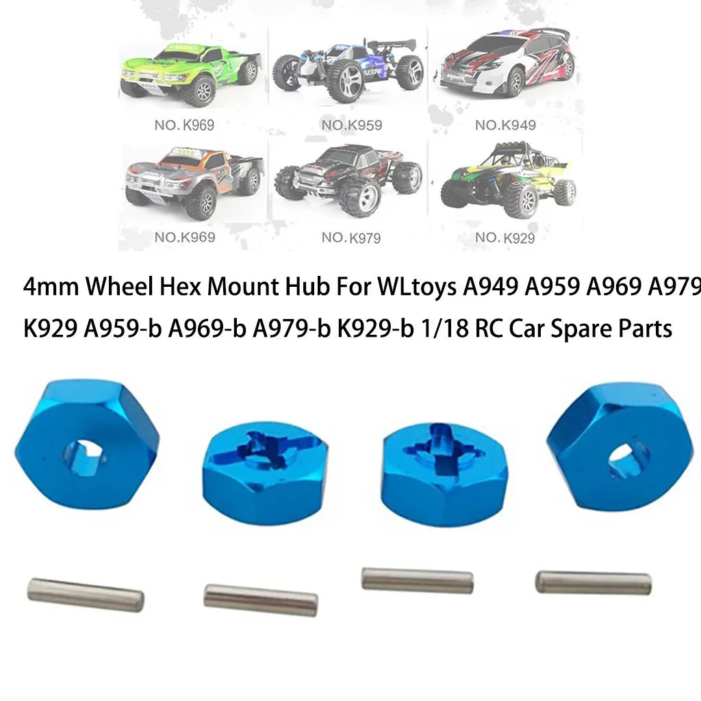 

Remote Control Toy Wheel A979 RC For WLtoys Mount A959 Car Aluminum Hub K929 Hex A969 A949 4mm Helicopter