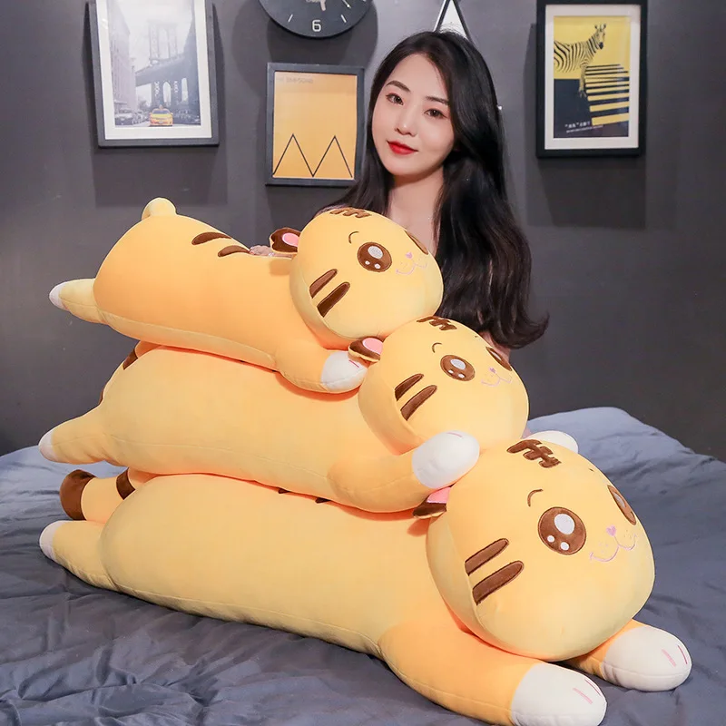 

68/90/110 см большая милая плюшевая кукла Тигр мягкая набивная подушка в виде животного мультяшная плюшевая игрушка милая Подушка подарок для детей на день рождения Brinquedos