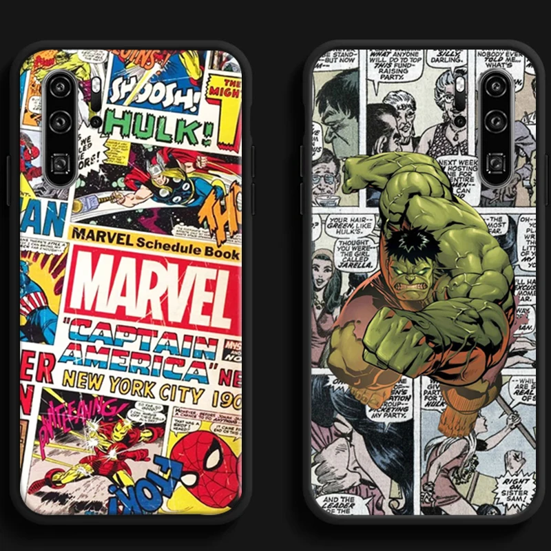 

Marvel Avengers US Phone Cases For Huawei Honor Y6 Y7 2019 Y9 2018 Y9 Prime 2019 Y9 2019 Y9A Back Cover Funda Soft TPU