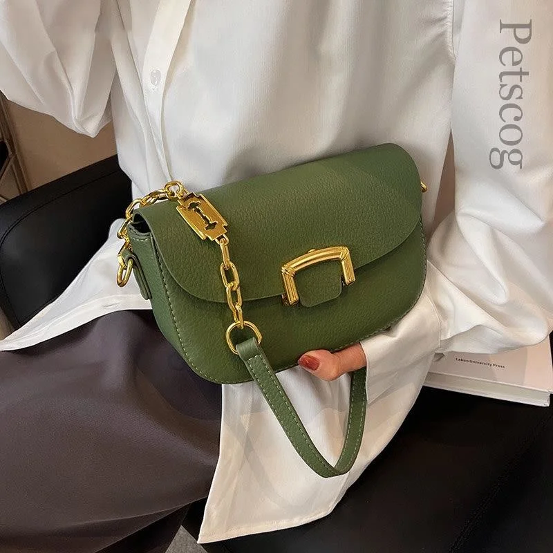 

Маленькие сумки с клапаном для женщин, зеленая сумка через плечо из искусственной кожи, женская новая трендовая Весенняя модная однотонная сумка и кошельки, 2023