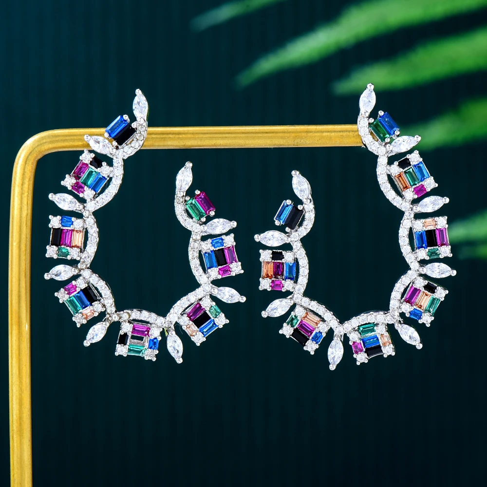 

missvikki Boho Charm Ins Style New Design Romantic Round Earrings for Women Bridal Wedding Party Dangle Earring Jewelry