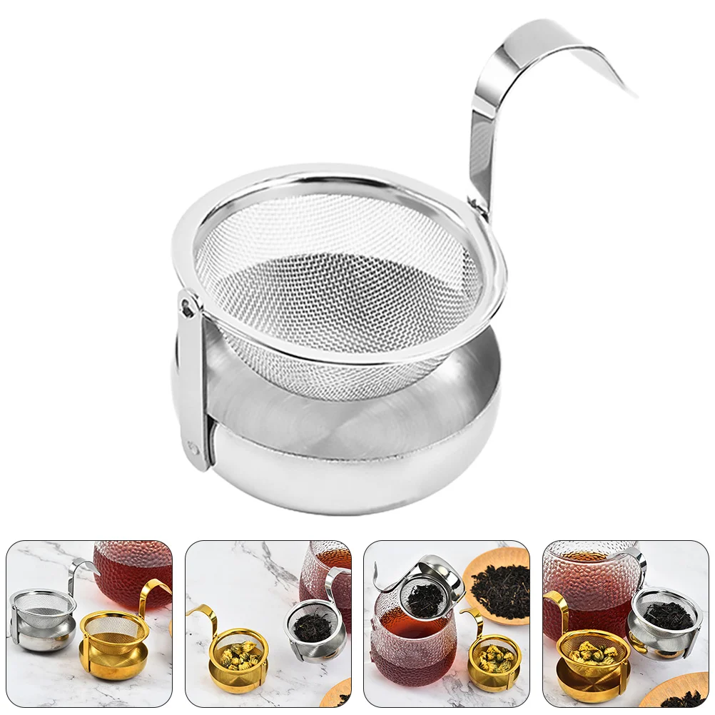 

Tea Strainer Infuser Leaf Filter Mesh Loose Teapot Steeper Portable Tools Reusable Green Scoop Cup Fine Basket Infusion Set