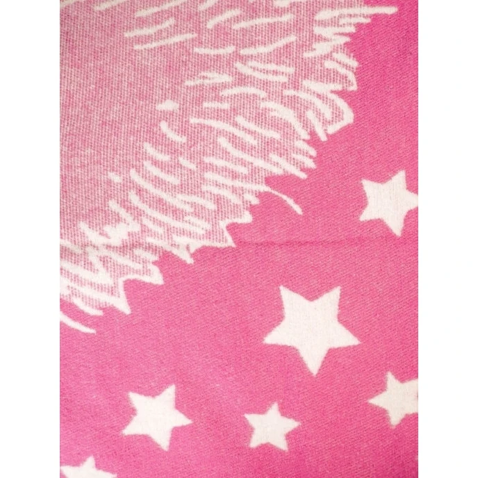 Одеяло детское байковое размером 100х140 см хлопок 100% розовое | Мать и ребенок