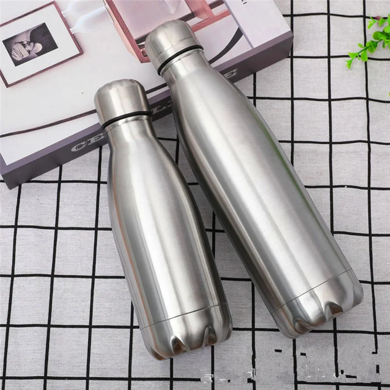 

Water Bottle Wall Leakproof Vacuum Cup Hot Cold Water Bottle Stainless Steel Water Bottle 500/750ml Portable Outdoor Gifts