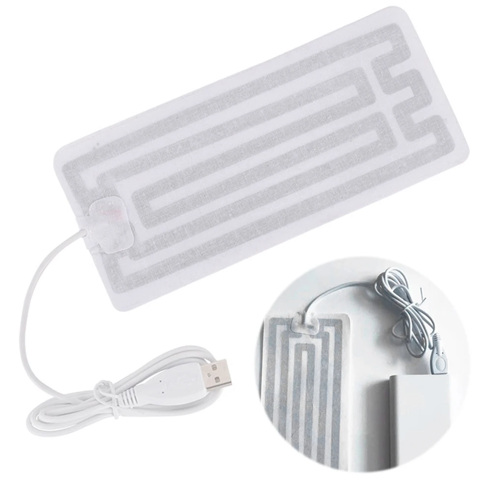 2 шт. 5 В USB-грелка портативный тканевый обогреватель нагревательный коврик для