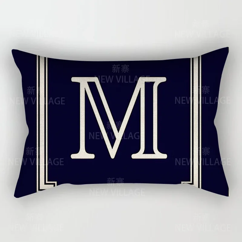 Декоративная наволочка из лен/хлопка 26 букв алфавита пишем правильно элементы прописных букв