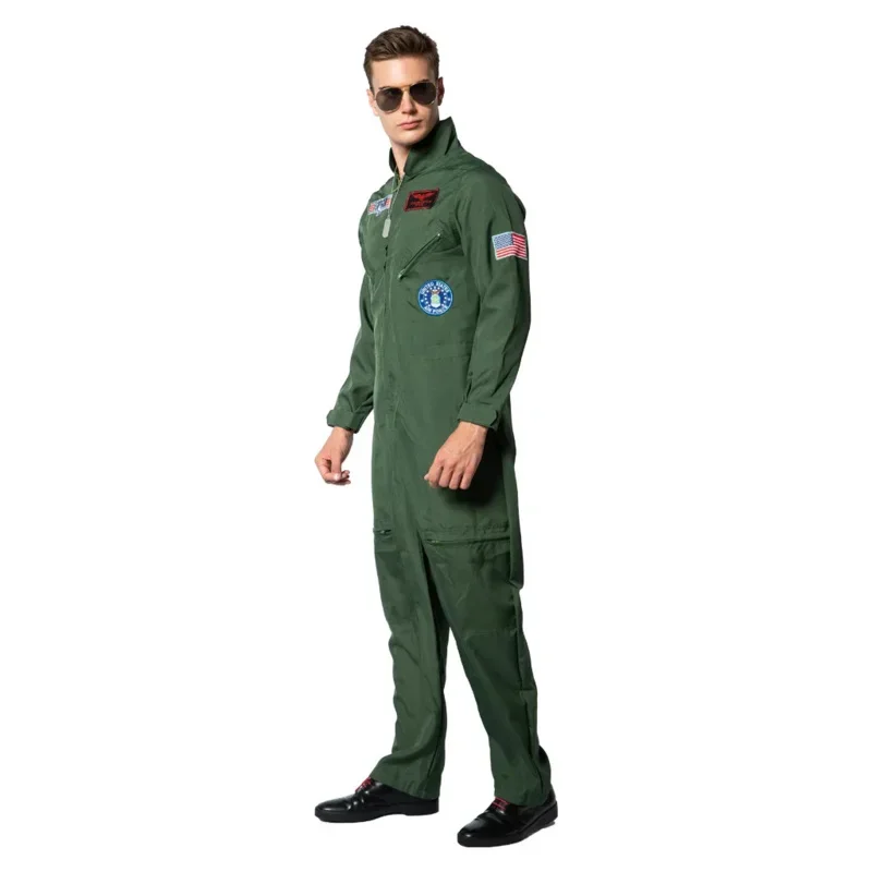 Дети Взрослые Top Gun Movie Косплей Униформа американских ВВС Костюмы на Хэллоуин