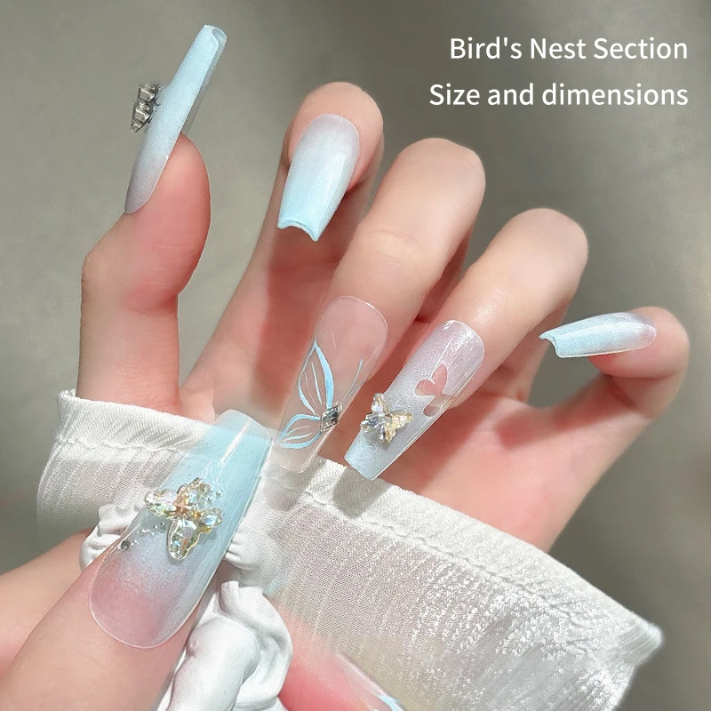 10 шт. мини-украшения для ногтей с бабочкой из циркона стразы S/L стереоскопическая