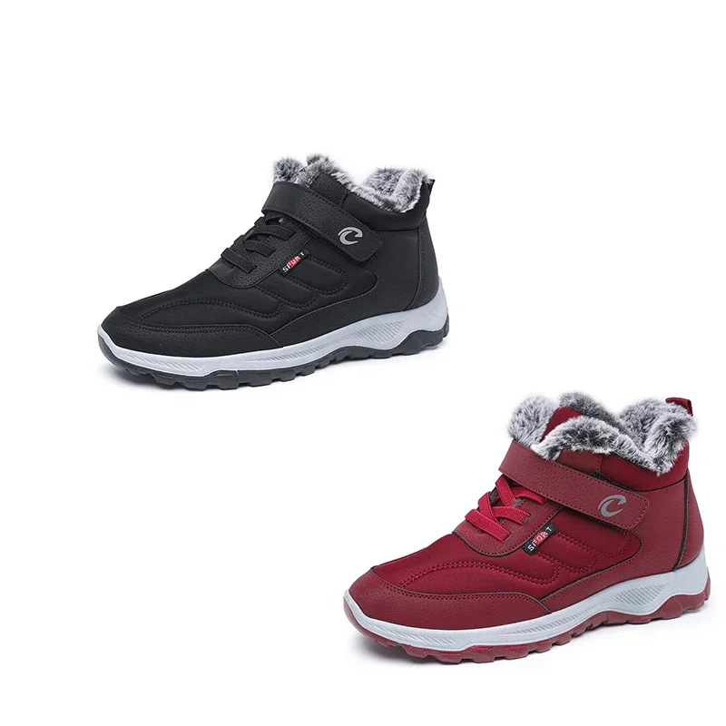 Обувь для пожилых людей зимняя женская обувь с хлопковой бархатной подкладкой